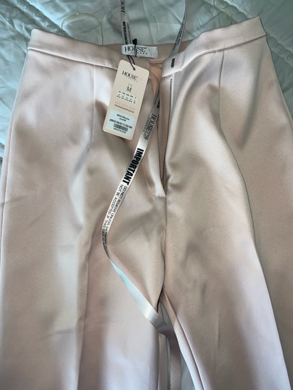 House of CB Pale Blush Tailored Trousers